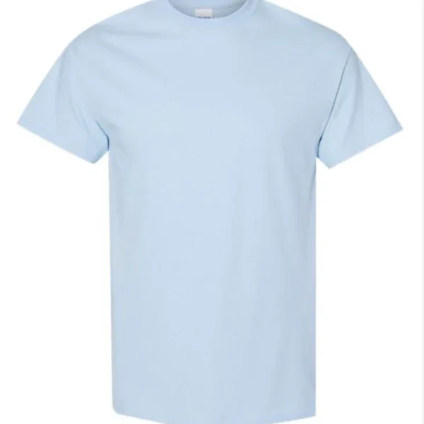 Gildan Heavy Cotton Adult T-Shirt-Light Blue-(S-M-L-XL)