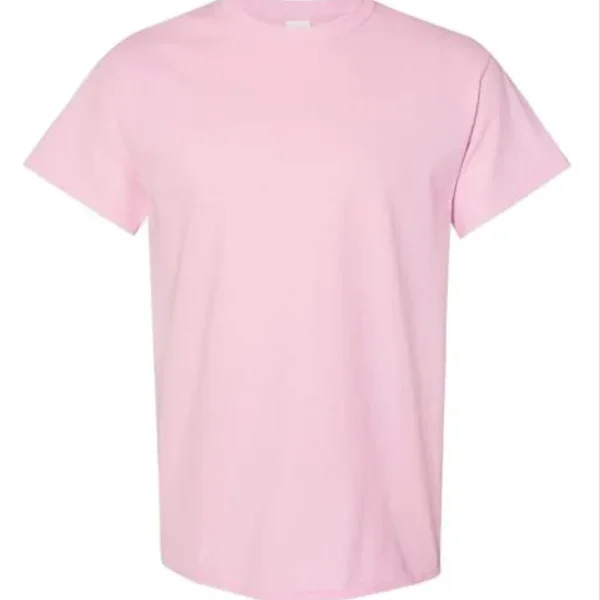 Gildan Heavy Cotton Adult T-Shirt-Light Pink-(S-M-L-XL)