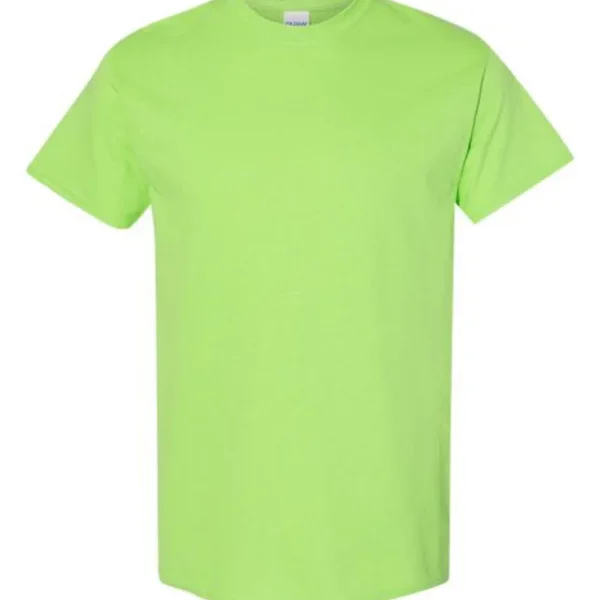 Gildan Heavy Cotton Adult T-Shirt-Lime Green-(S-M-L-XL)
