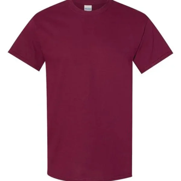 Gildan Heavy Cotton Adult T-Shirt-Maroon-(S-M-L-XL)