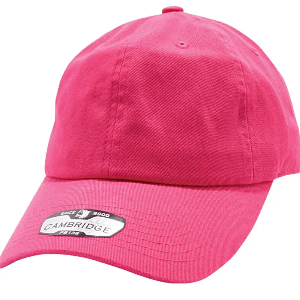 PINK COTTON TWILL CAMBRIDGE DAD HATS