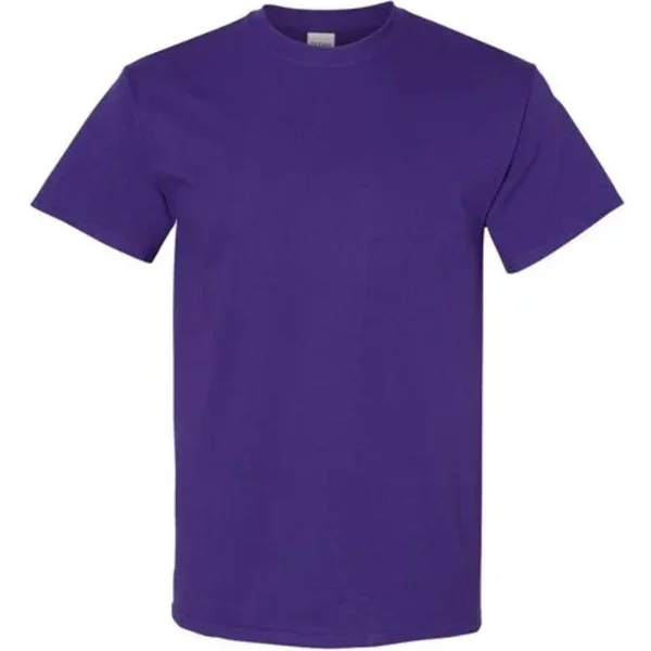Gildan Heavy Cotton Adult T-Shirt-Purple-(S-M-L-XL)