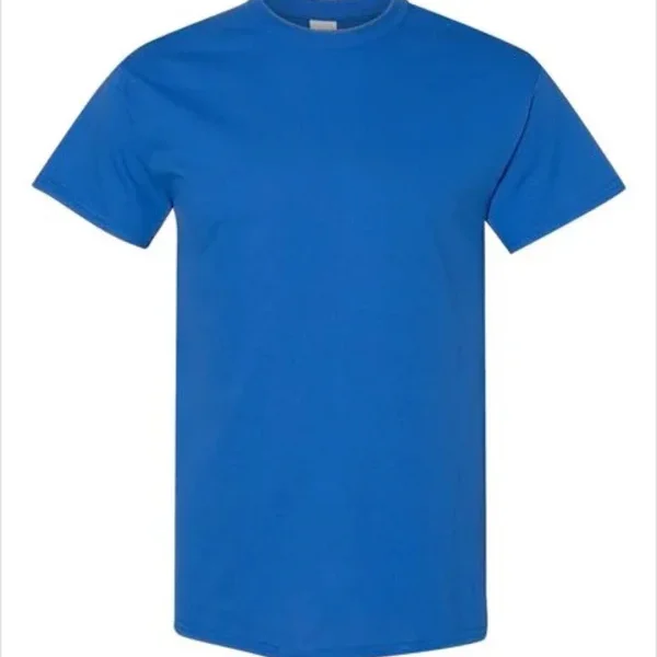 Gildan Heavy Cotton Adult T-Shirt-Royal Blue-(S-M-L-XL)