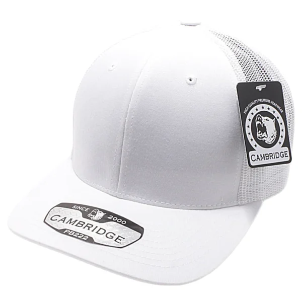 WHITE CAMBRIDGE TRUCKER HAT