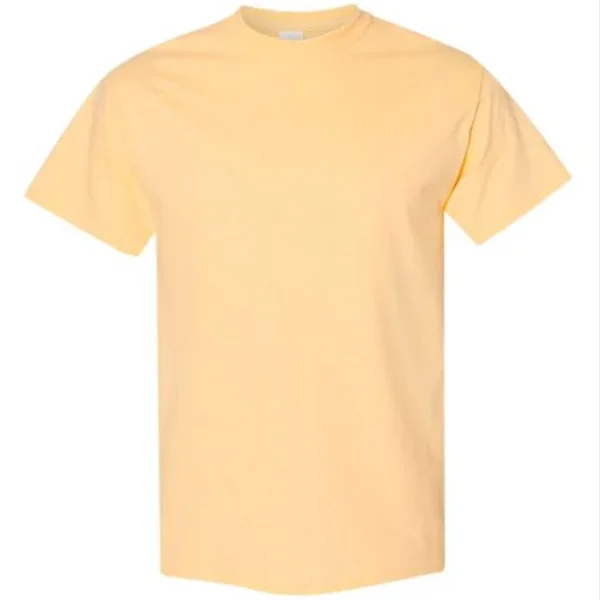 Gildan Heavy Cotton Adult T-Shirt-Yellow Haze-(S-M-L-XL)