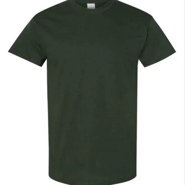 Gildan Heavy Cotton Adult T-Shirt-Forest Green-(S-M-L-XL)