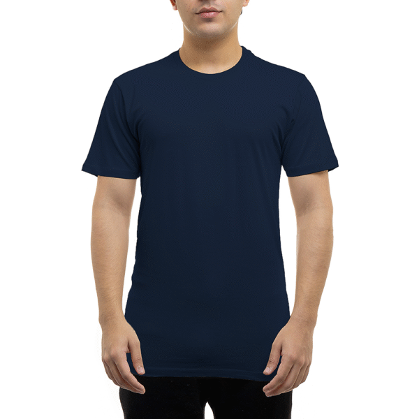 Circle Premium Jersey Tee (Navy Blue) - 2582