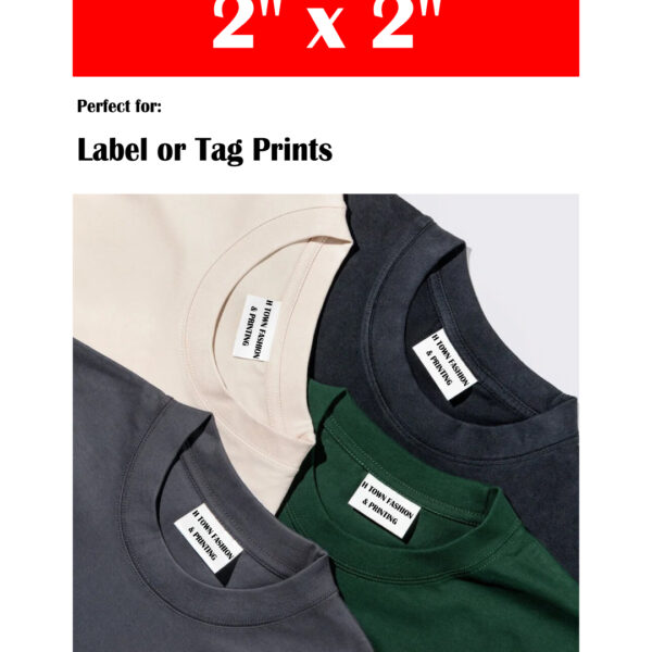 Custom DTF Transfers by Size